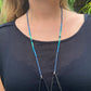 Multiusos, collar de cuentas y cadena de cordón, hecho a mano