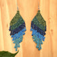 Pendientes colgantes con cuentas ligeras - "Lean Tikal Synergy", hechos a mano