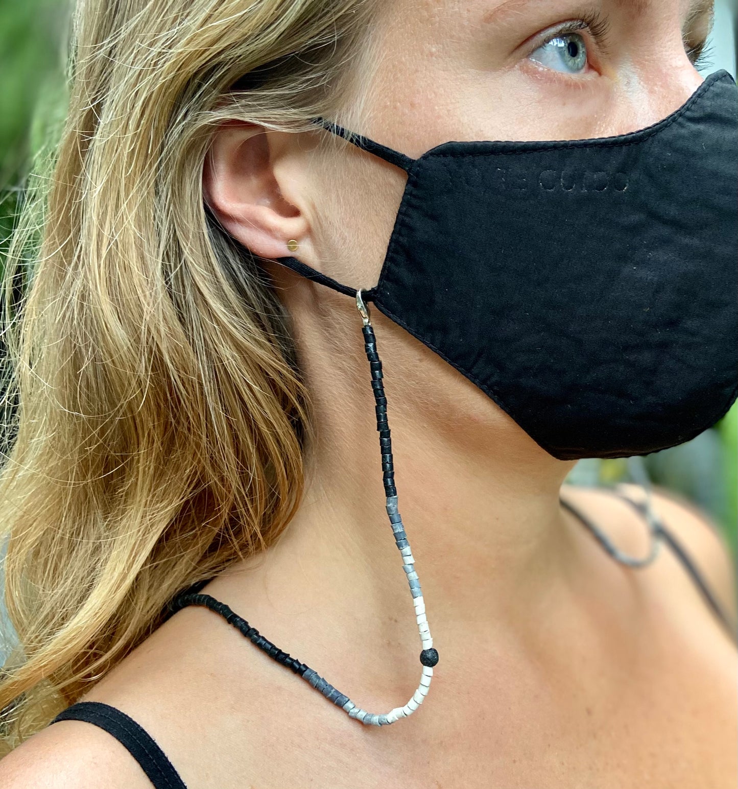 Multiusos, collar de cuentas y cadena de cordón, hecho a mano