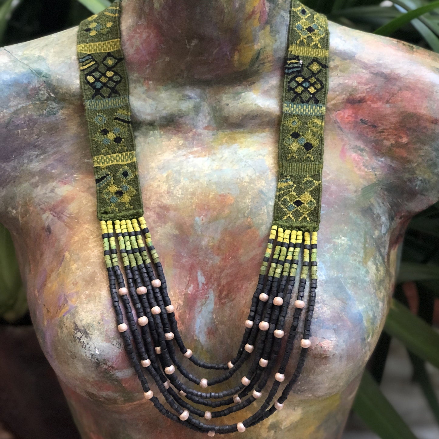Woven Textile Necklaces - "Zunil"