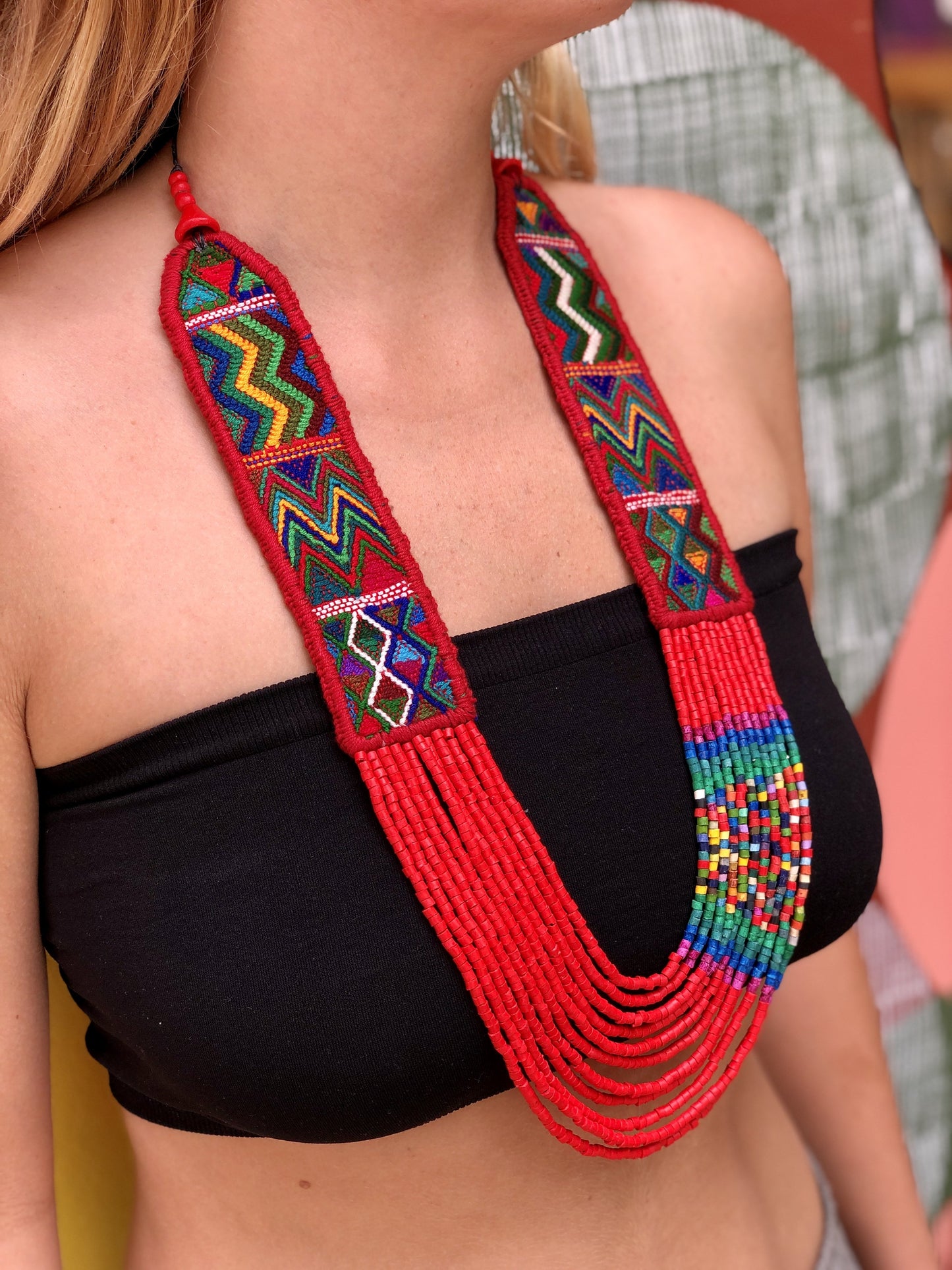 Ceremonial Textile Necklaces - "Pura Vida"