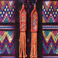 Lightweight, Embroidery, Beaded, Dangle Earrings - "Itzá", handmade