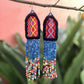 Bordados, Cuentas, Pendientes colgantes - "Palenque", hecho a mano