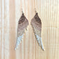 Long Beaded, Dangle Earrings - "Quetzal Synergy", handmade