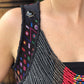 Beaded Vest with Traditional Textile - "Imperial"