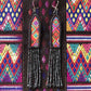 Lightweight, Embroidery, Beaded, Dangle Earrings - "Itzá", handmade
