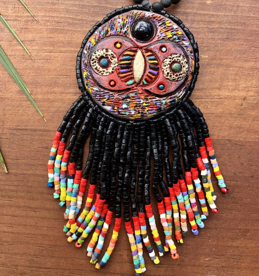 Kinich Ahau Pendant - Black Eclipse