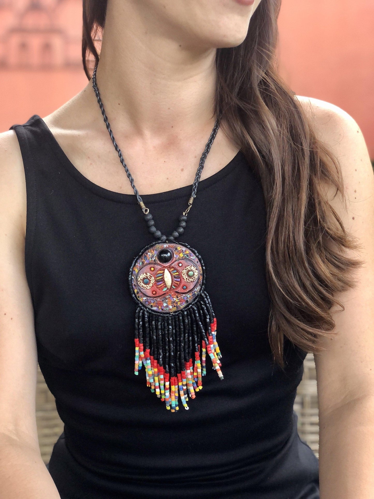 Collares Colgantes con Jade - "Kinich Ahau"