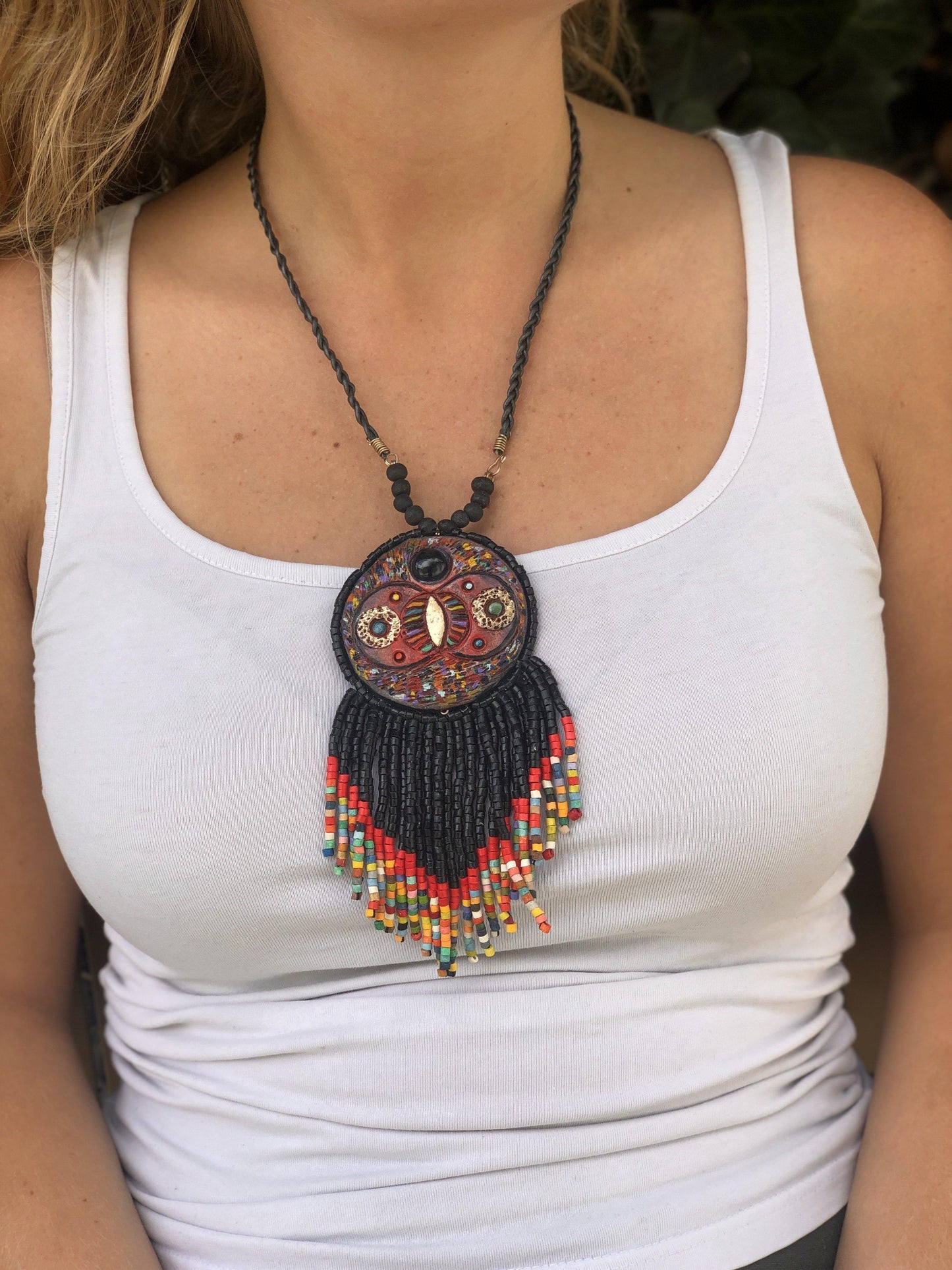 Colgante Kinich Ahau - Eclipse negro