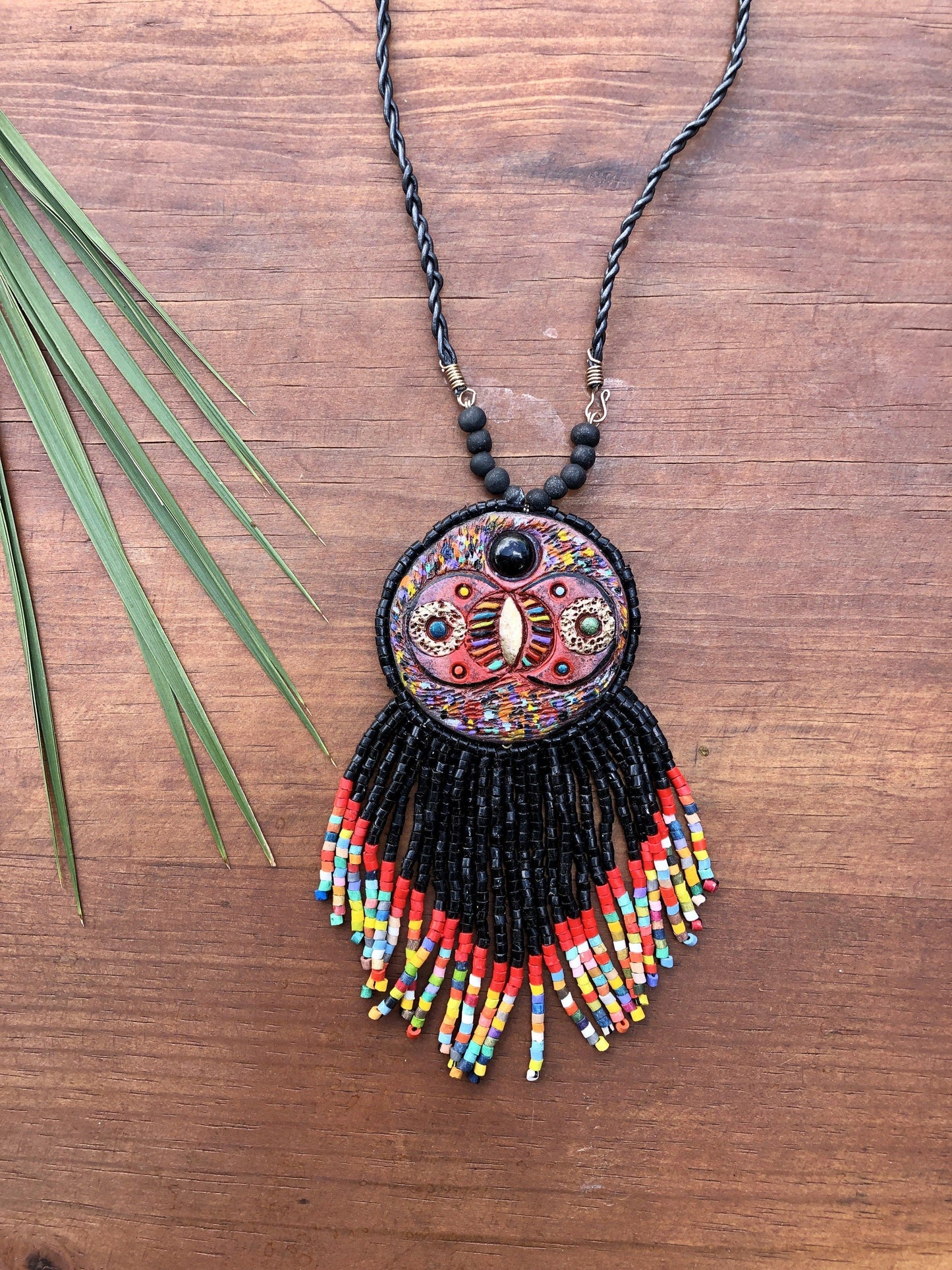 Colgante Kinich Ahau - Eclipse negro