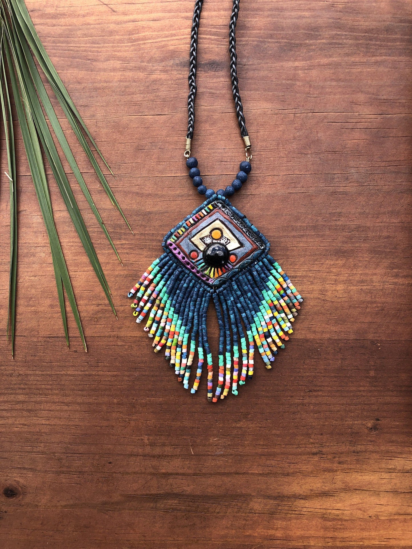 Collares Colgantes con Jade - "Kinich Ahau"