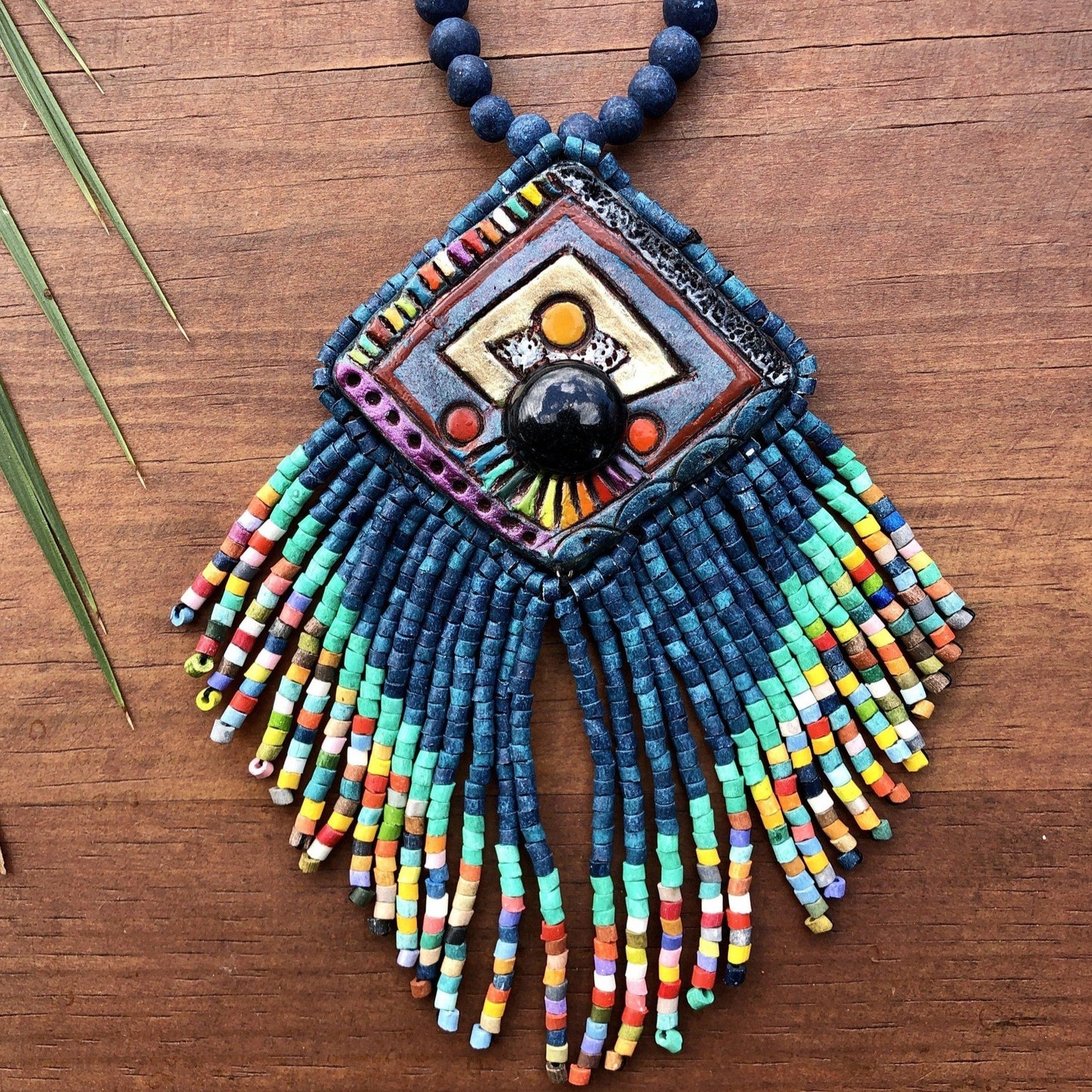 Collares Colgantes con Jade - "Kinich Ahau"