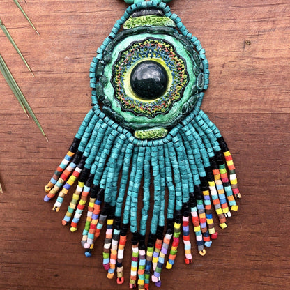 Collares Colgantes con Jade - "Kinich Ahau"