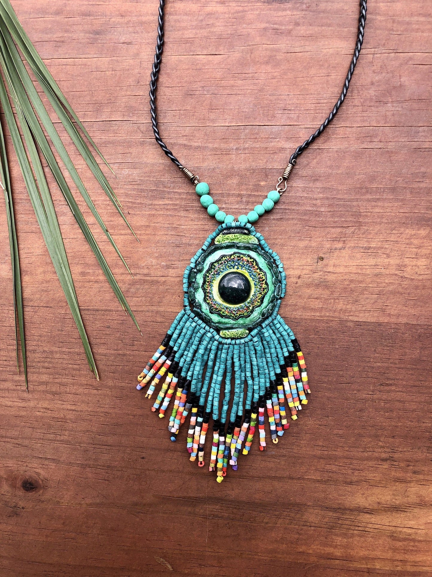 Collares Colgantes con Jade - "Kinich Ahau"