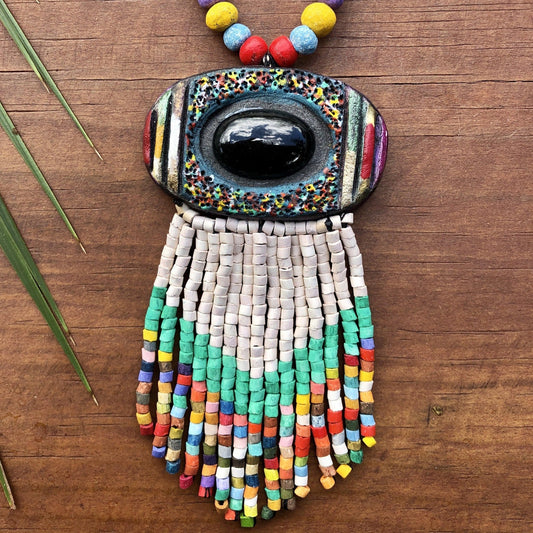 Kinich Ahau Pendant - Ojo Blanco