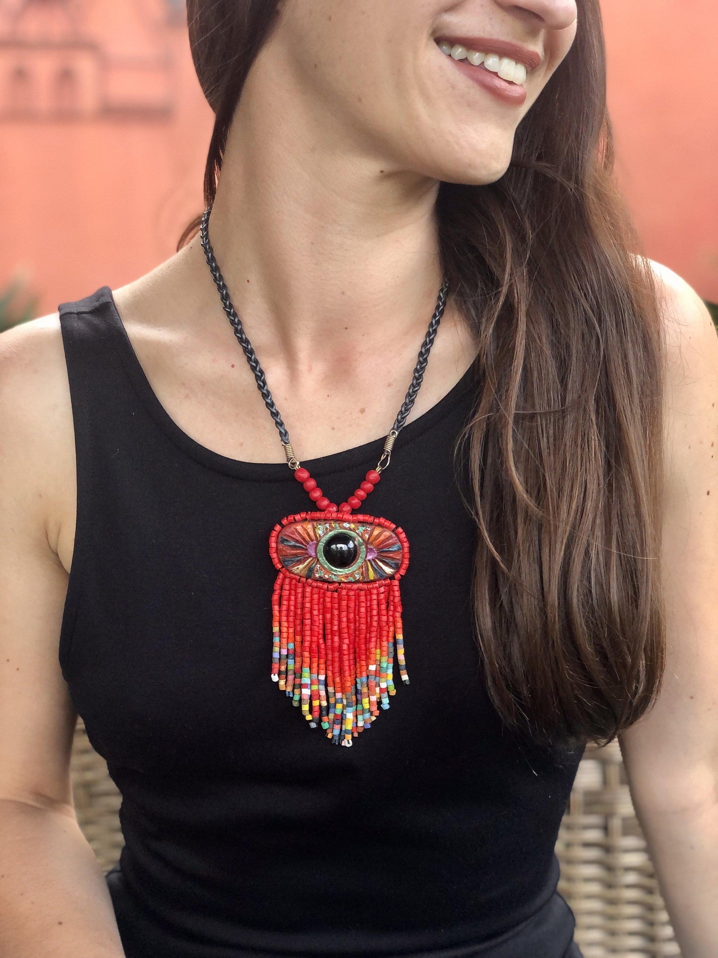 Colgante Kinich Ahau - Universo Rojo