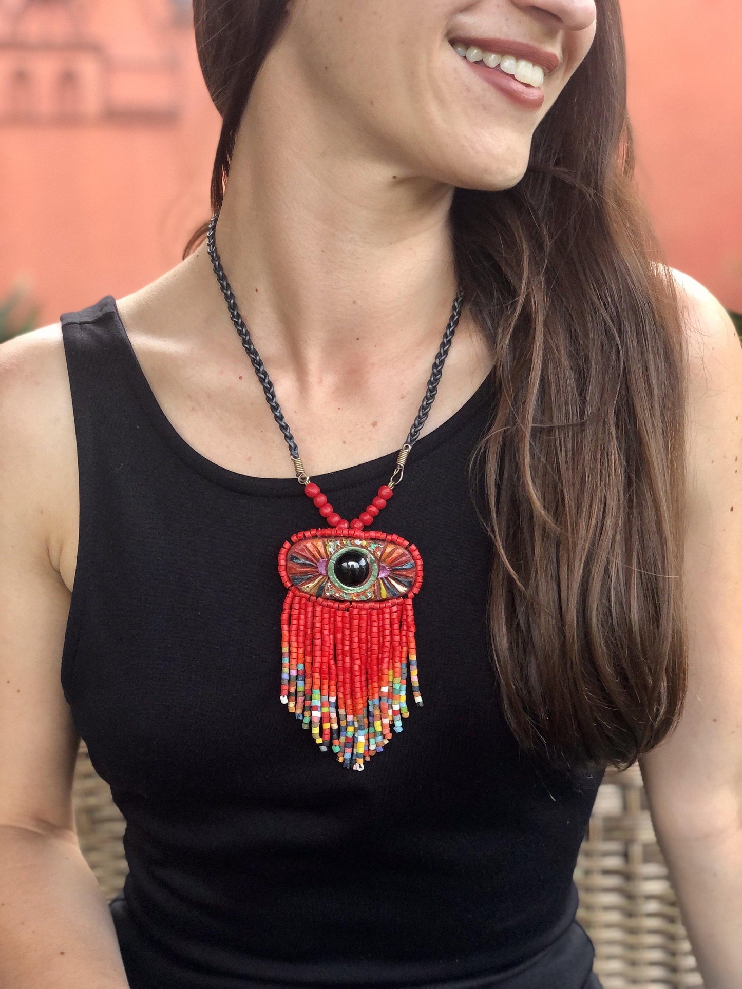 Collares Colgantes con Jade - "Kinich Ahau"