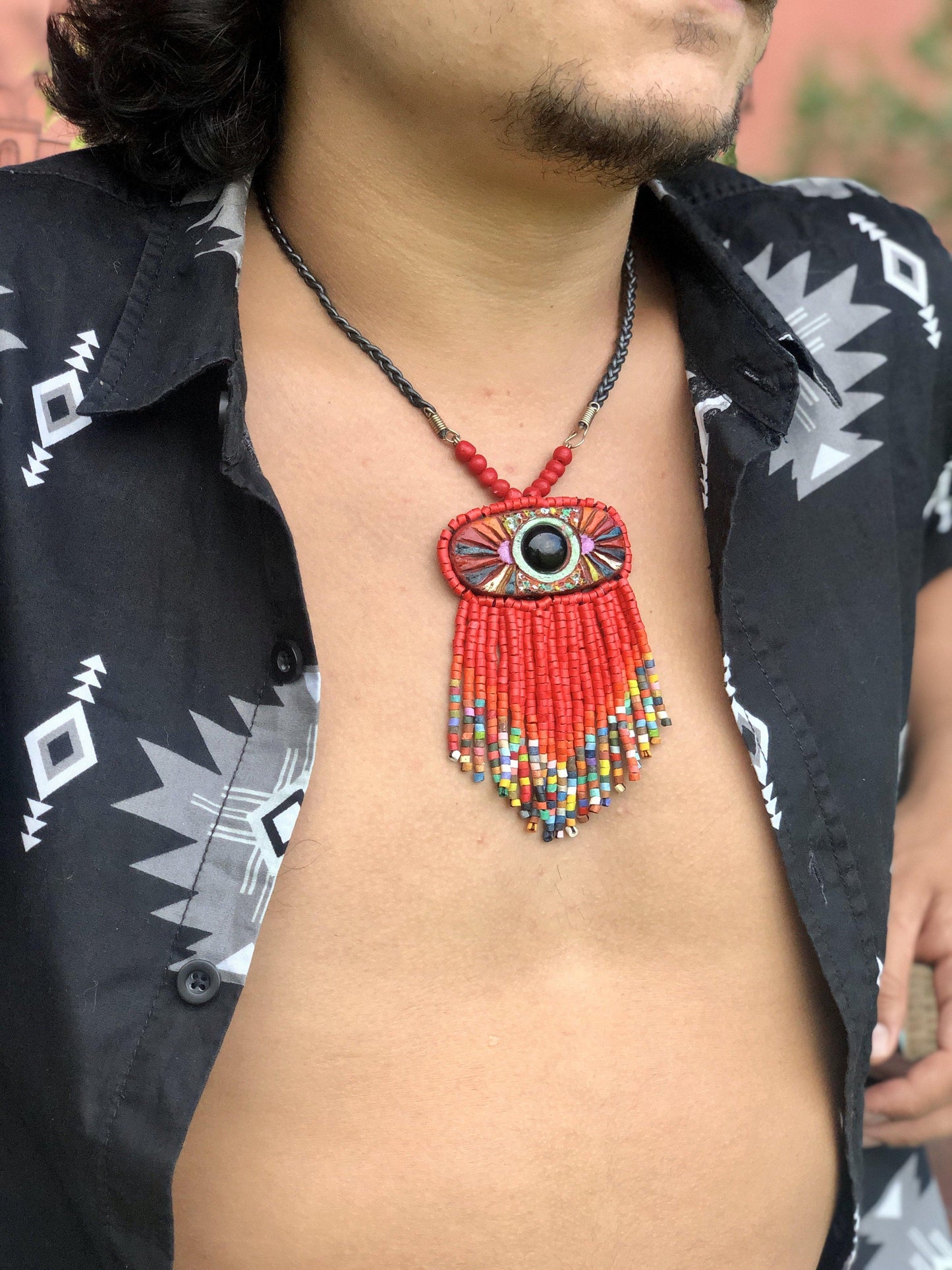 Colgante Kinich Ahau - Universo Rojo