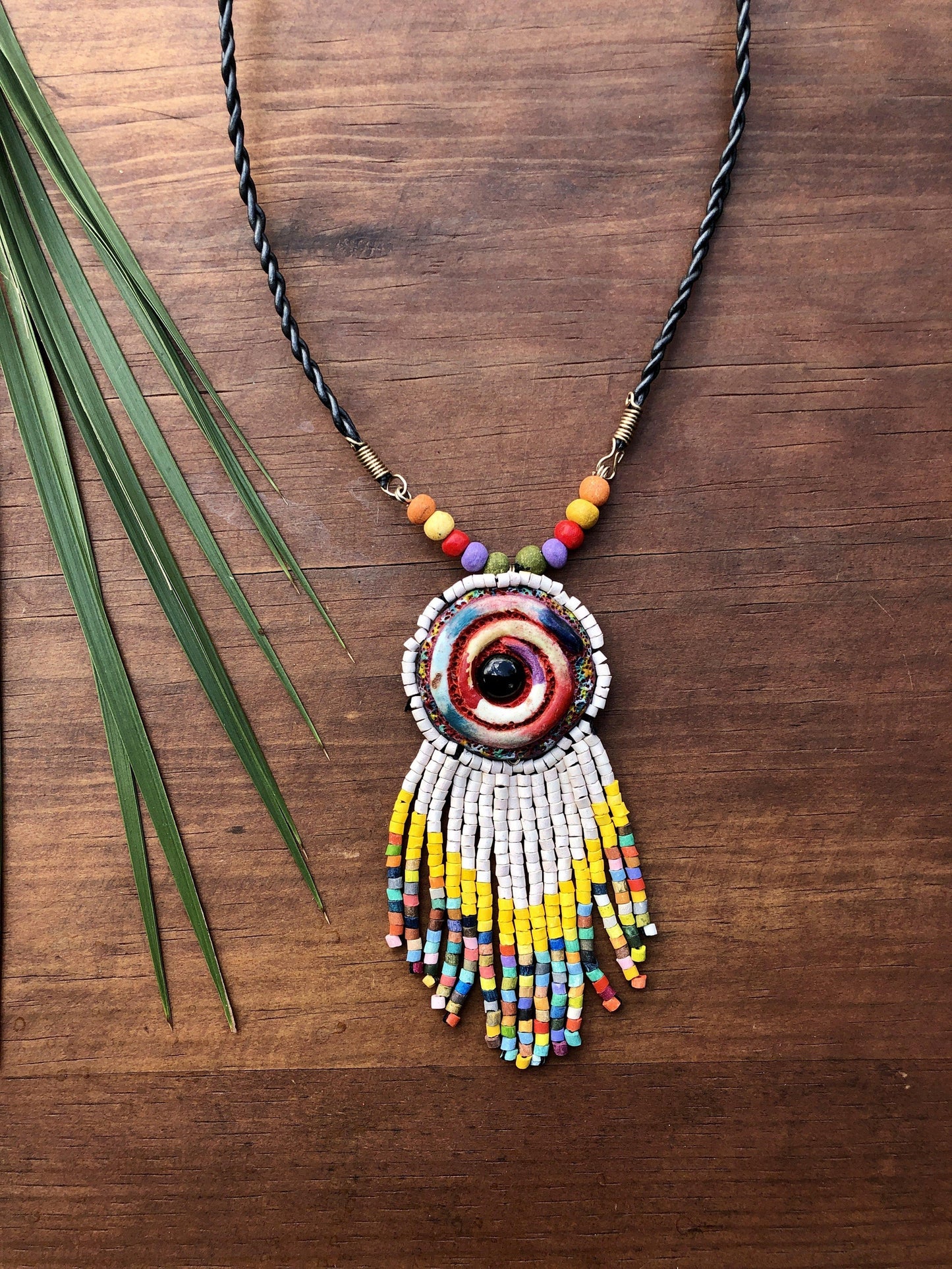 Colgante Kinich Ahau - Espiral Blanca
