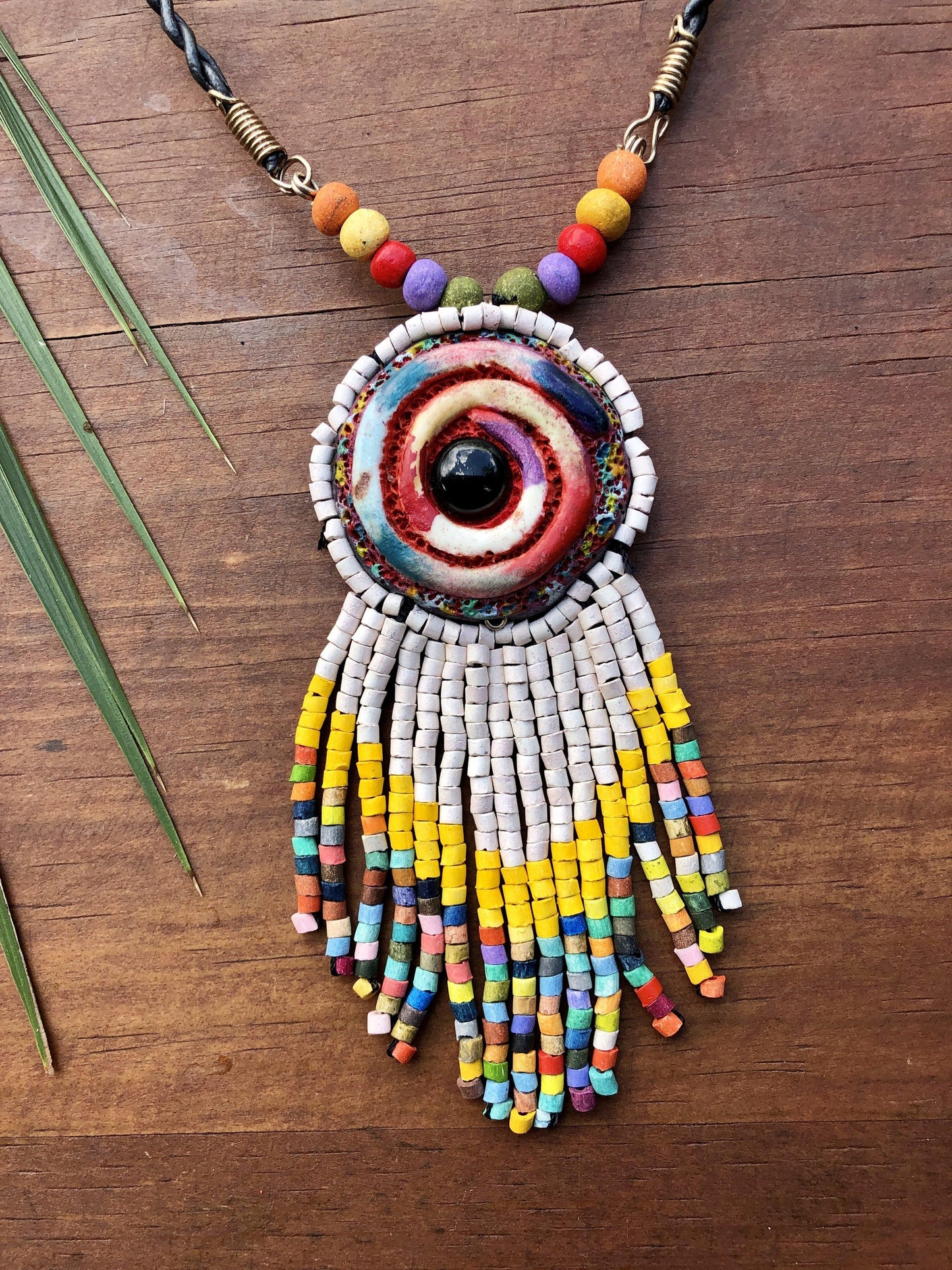Colgante Kinich Ahau - Espiral Blanca
