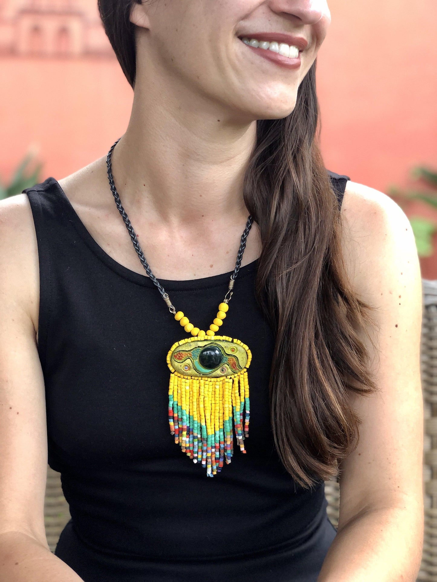 Collares Colgantes con Jade - "Kinich Ahau"