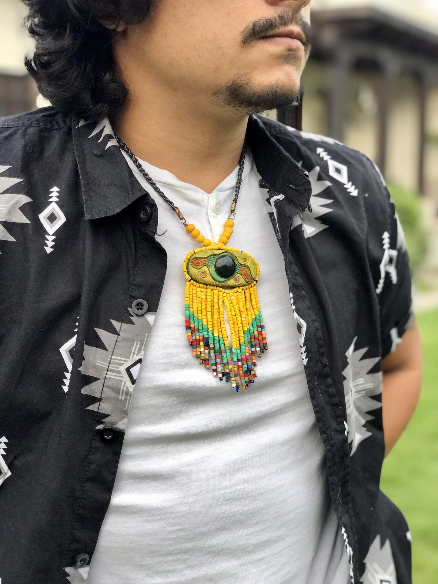 Collares Colgantes con Jade - "Kinich Ahau"