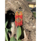 Pendientes colgantes largos con cuentas - "Long Tikal Harmony", hechos a mano