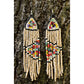 Pendientes colgantes largos con cuentas - "Long Tikal Harmony", hechos a mano