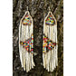 Pendientes colgantes largos con cuentas - "Long Tikal Harmony", hechos a mano