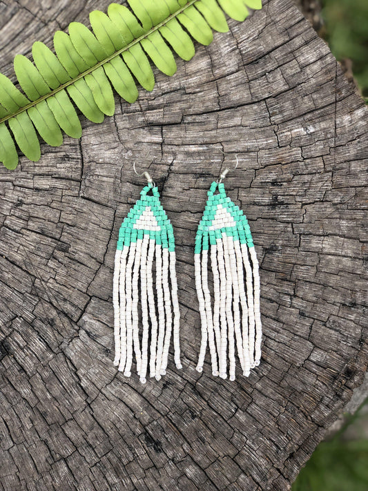 Long Tikal - Blanco/turquesa
