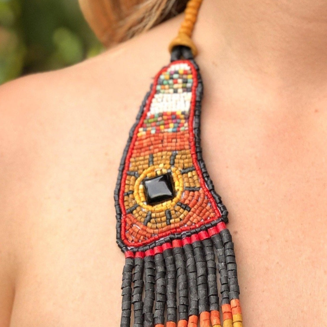 Collares Bordados con Jade - "Luna Jade"
