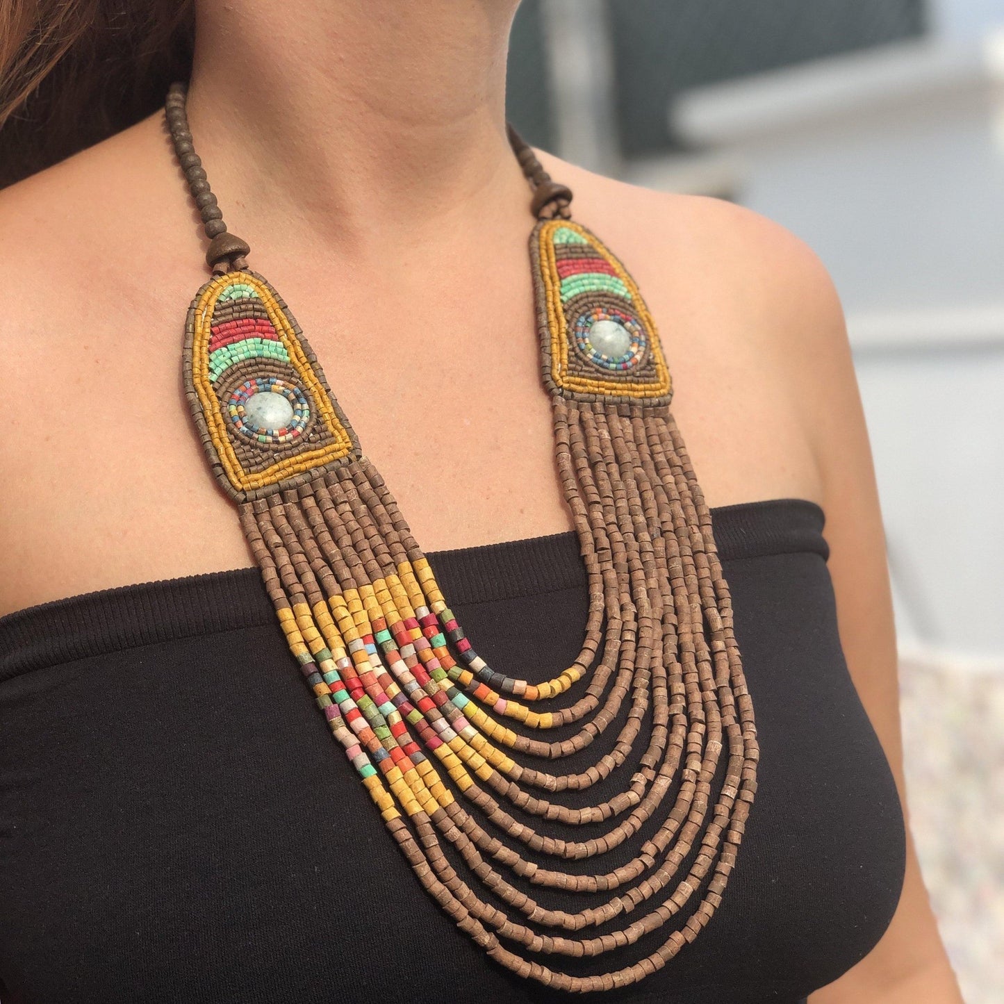 Collares Bordados con Jade - "Luna Jade"