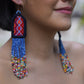 Bordados, Cuentas, Pendientes colgantes - "Palenque", hecho a mano