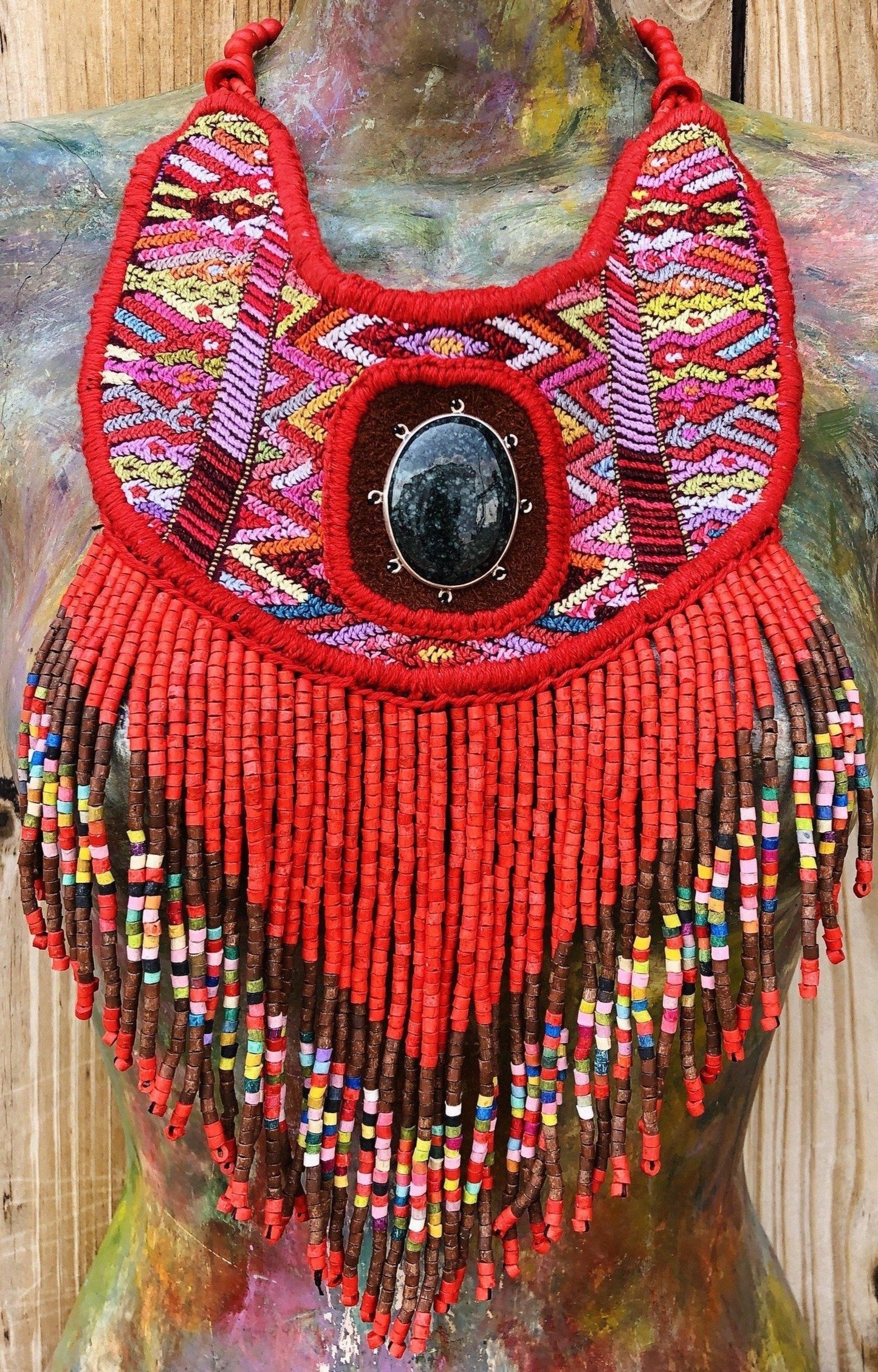 Collares de Tejidos Textiles con Jade - "Jade Patzún"