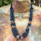 Torsade Collar Gargantilla 2en1 - "Poporopo", hecho a mano