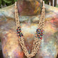 Torsade Collar Gargantilla 2en1 - "Poporopo", hecho a mano