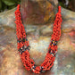 Torsade Collar Gargantilla 2en1 - "Poporopo", hecho a mano