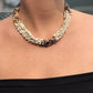 Torsade Collar Gargantilla 2en1 - "Poporopo", hecho a mano