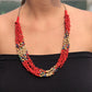 Torsade Collar Gargantilla 2en1 - "Poporopo", hecho a mano