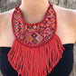 Woven Textile Necklaces - "Princesa Maya"