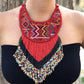 Woven Textile Necklaces - "Princesa Maya"