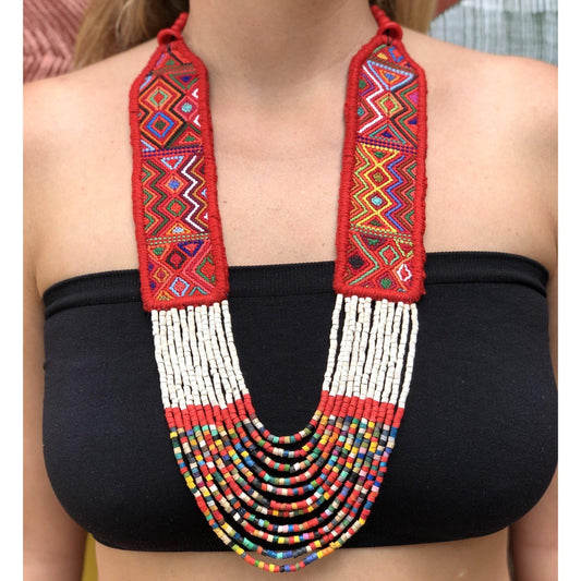 Ceremonial Textile Necklaces - "Pura Vida"