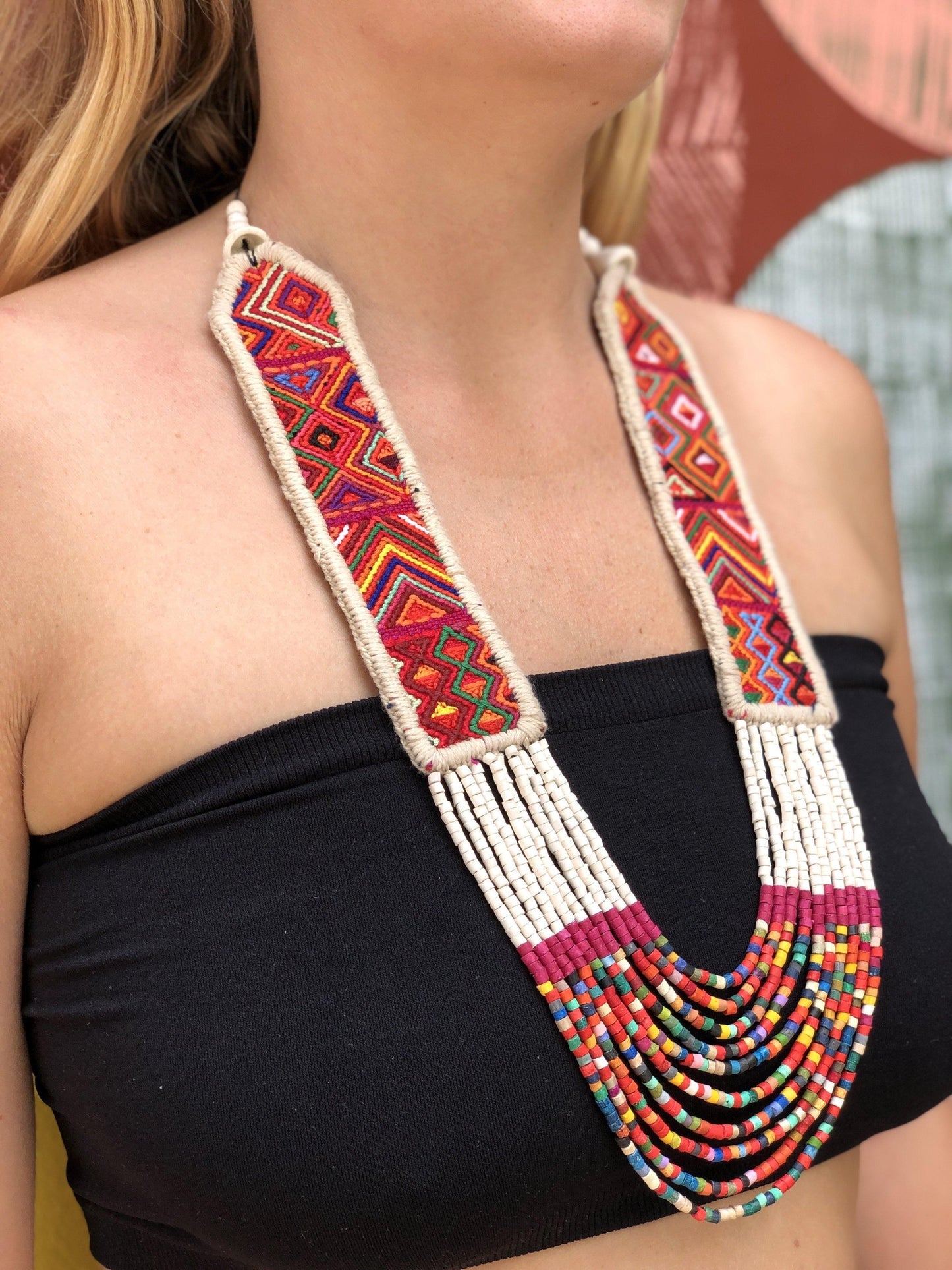 Ceremonial Textile Necklaces - "Pura Vida"