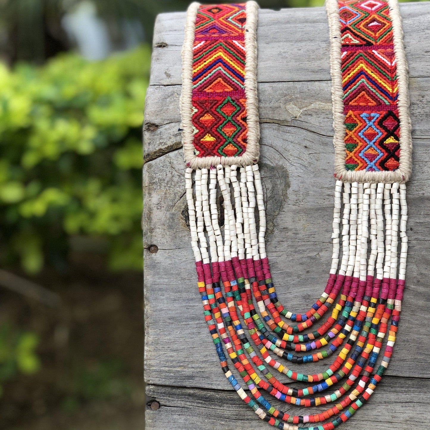 Ceremonial Textile Necklaces - "Pura Vida"