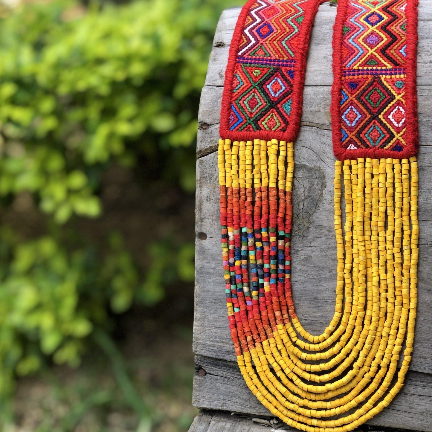 Ceremonial Textile Necklaces - "Pura Vida"