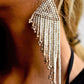 Long Beaded, Dangle Earrings - "Quetzal Edge", handmade