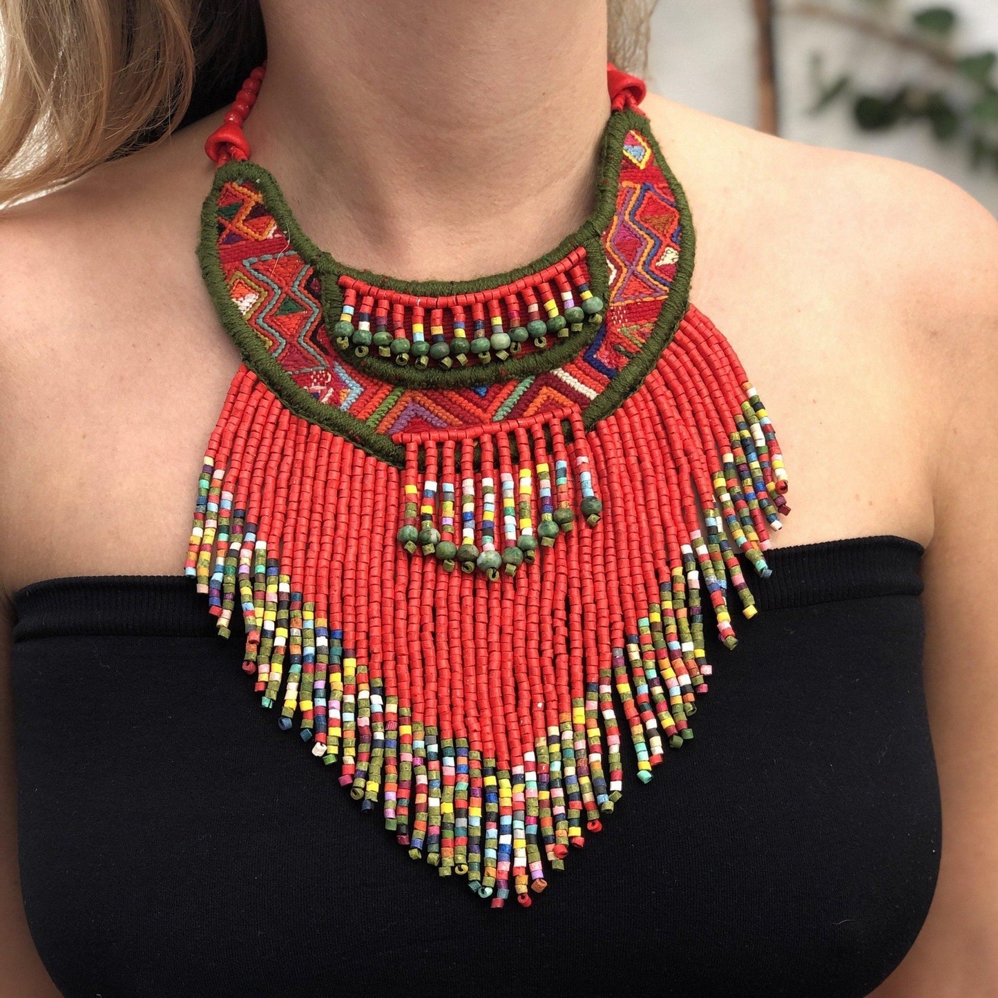 Ceremonial Textile Necklaces - "Quimbaya"