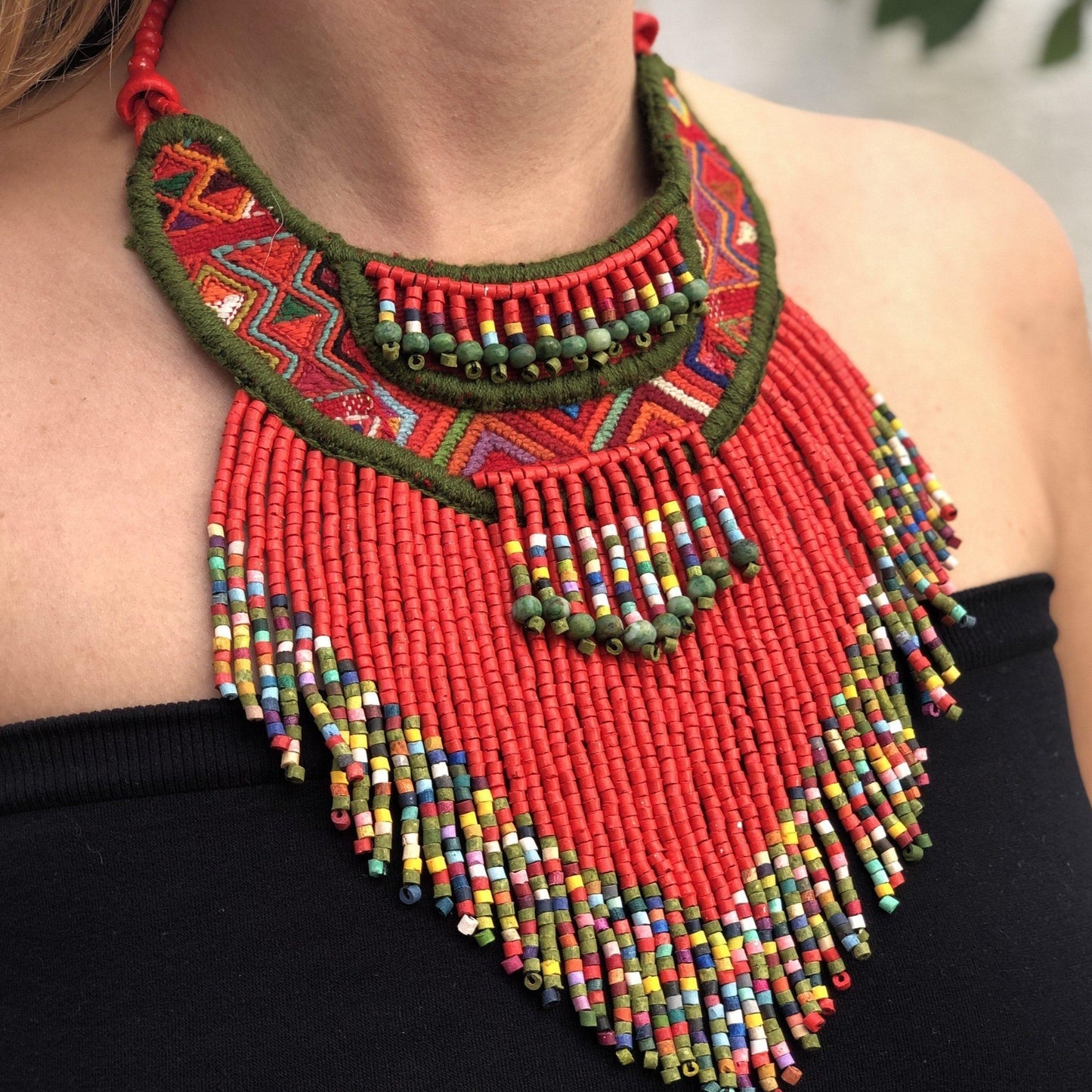 Ceremonial Textile Necklaces - "Quimbaya"
