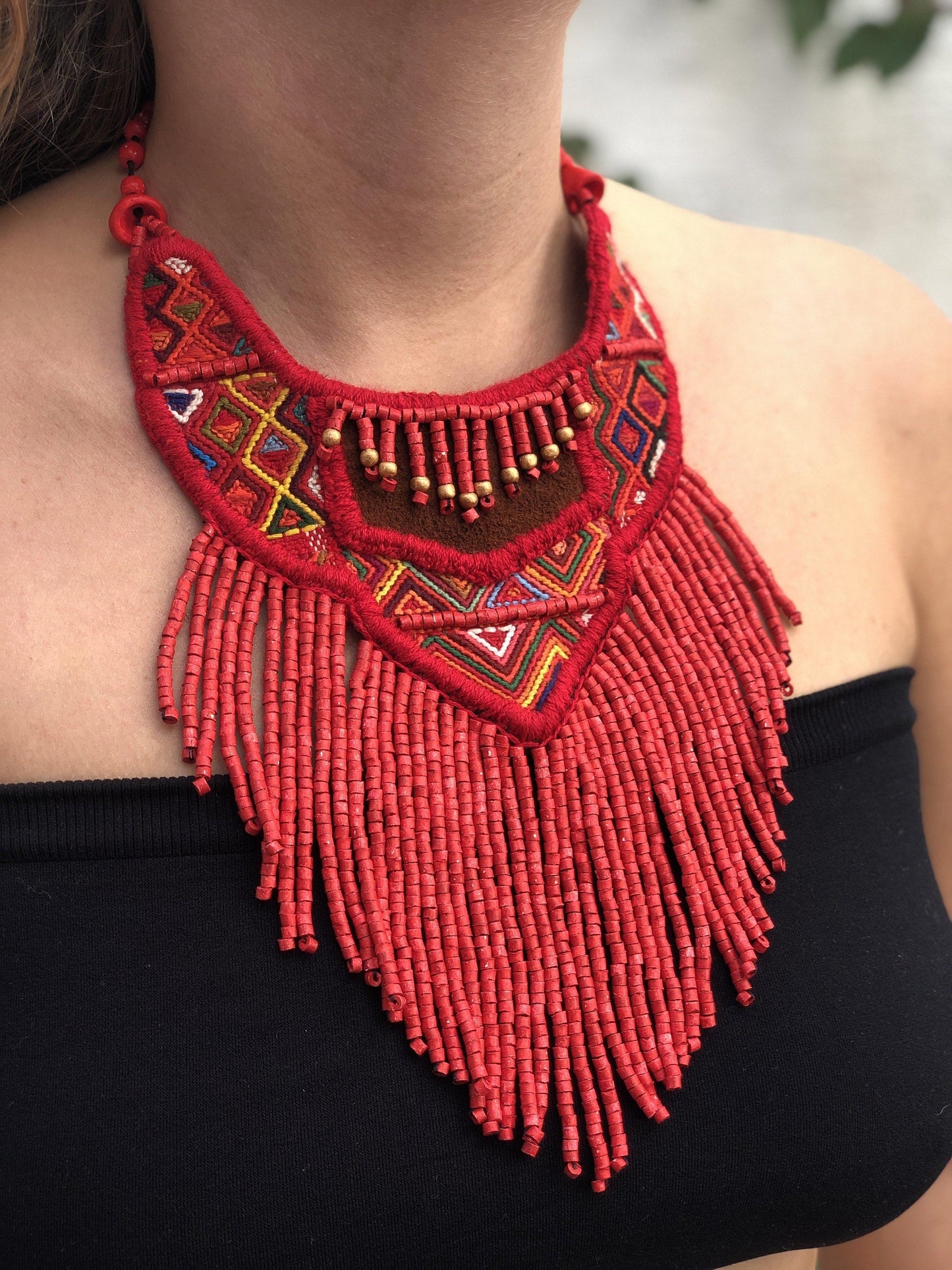 Ceremonial Textile Necklaces - "Quimbaya"