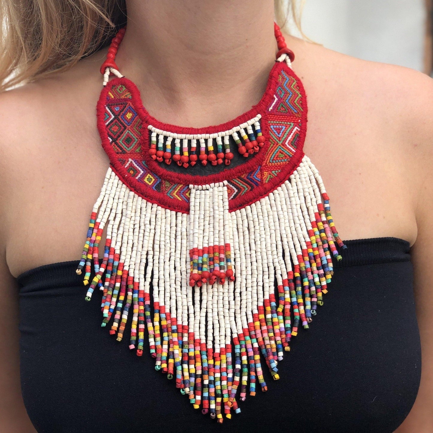 Ceremonial Textile Necklaces - "Quimbaya"